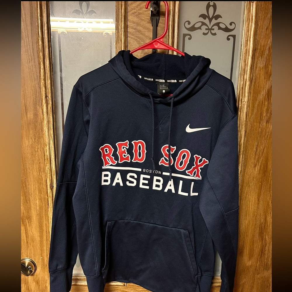 NIKE Men's Boston Red Sox Dri-FIT Therma Pullover Hoodie Size Small